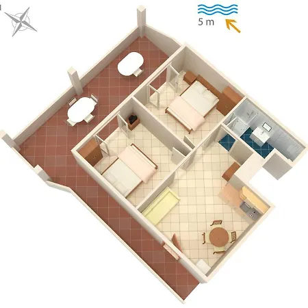 By The Sea Luka Dubrava, Peljesac - 4568 Apartman *