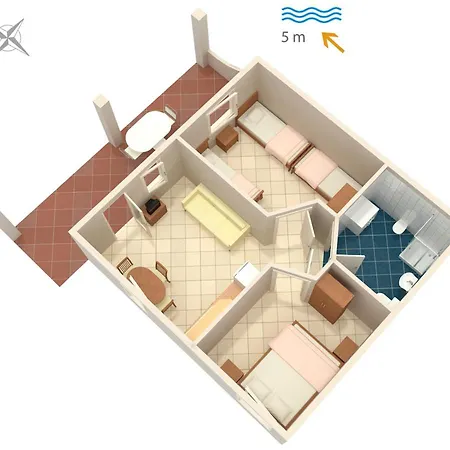 Apartament By The Sea Luka Dubrava, Peljesac - 4568 Janjina
